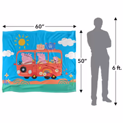 Peppa Pig Road Trip Blanket