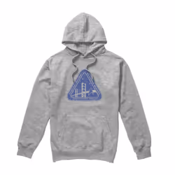 Star Trek Mens Distressed Logo Hoodie - XXL, Sport Heather