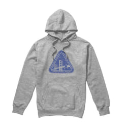 Star Trek Mens Distressed Logo Hoodie - XXL, Sport Heather