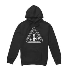 Star Trek Mens White Academy Logo Hoodie - S, Black