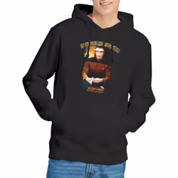 Star Trek Mens Poker Face Hoodie - S, Black