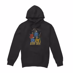 Star Trek Mens Warp Factor 4 Hoodie - M, Black