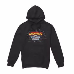 Star Trek Mens Khan Logo Hoodie - XXL, Black