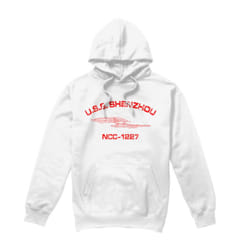 Star Trek Mens Shenzhou Athletic Hoodie - XL, White