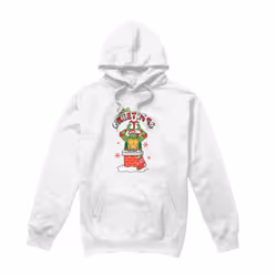 Teenage Mutant Ninja Turtles Mens Green Greetings Christmas Scene Hoodie - L, White