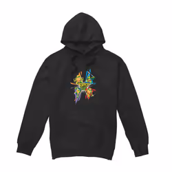 Teenage Mutant Ninja Turtles Mens Turtle Power Hoodie - M, Black