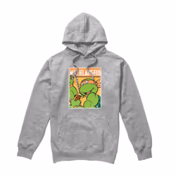 Teenage Mutant Ninja Turtles Mens Michelangelo Hoodie - S, Sport Heather