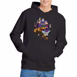 Teenage Mutant Ninja Turtles Mens Shredder And Foot Clan Hoodie - XL, Black