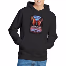 Star Trek Mens The Final Frontier Hoodie - XXL, Black