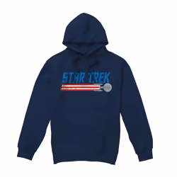 Star Trek Mens Enterprise Americana Hoodie - XXL, Navy