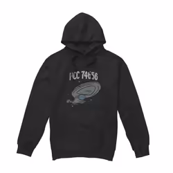 Star Trek Mens The Intrepid Class Hoodie - XL, Black