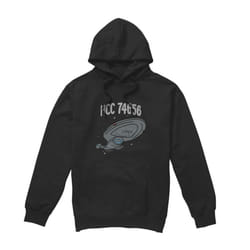 Star Trek Mens The Intrepid Class Hoodie - XL, Black