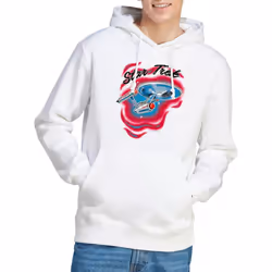 Star Trek Mens Airbrush Hoodie - S, White