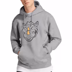 Teenage Mutant Ninja Turtles Mens Rocksteady Face Hoodie - XL, Sport Heather
