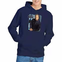 Star Trek Mens Trip Tucker Hoodie - M, Navy