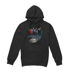 Star Trek Mens Enterprise Crew Hoodie - XL, Black