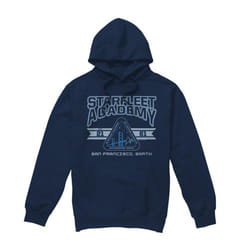 Star Trek Mens Starfleet Academy Earth Hoodie - XXL, Navy