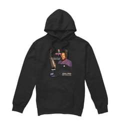 Star Trek Mens Captain Sisko Hoodie - L, Black