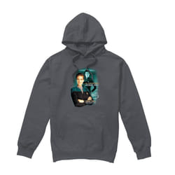 Star Trek Mens Jadzia Dax Hoodie - S, Charcoal
