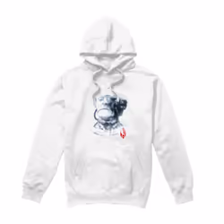 Star Trek Mens Borg Head Hoodie - XXL, White