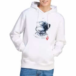 Star Trek Mens Borg Head Hoodie - XXL, White