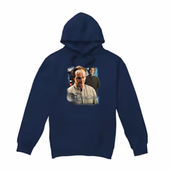 Star Trek Mens Doctor Phlox Hoodie - S, Navy