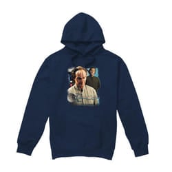 Star Trek Mens Doctor Phlox Hoodie - S, Navy