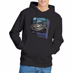 Star Trek Mens Enterprise NX 01 Hoodie - L, Black