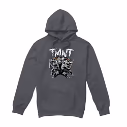 Teenage Mutant Ninja Turtles Mens TMNT Team Hoodie - XXL, Charcoal