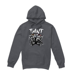 Teenage Mutant Ninja Turtles Mens TMNT Team Hoodie - XXL, Charcoal