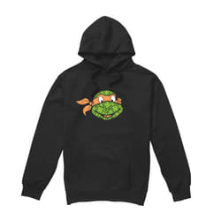 Teenage Mutant Ninja Turtles Mens Michelangelo Clover St Patricks Day Hoodie - XXL, Black
