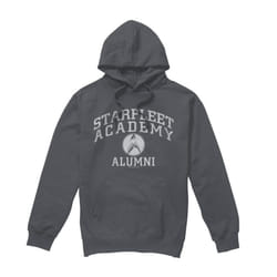 Star Trek Mens Alumni Hoodie - M, Charcoal