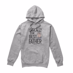 Star Trek Mens Logically the Best Father Hoodie - XL, Sport Heather