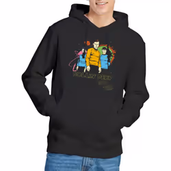 Star Trek Mens Rollin Deep Hoodie - L, Black