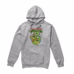 Teenage Mutant Ninja Turtles Mens Group Hoodie - XL, Sport Heather