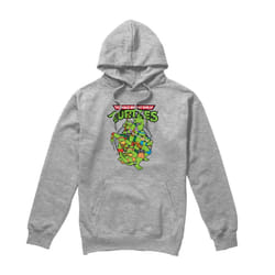 Teenage Mutant Ninja Turtles Mens Group Hoodie - XL, Sport Heather