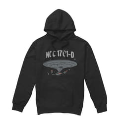 Star Trek Mens The Next Generation Hoodie - L, Black