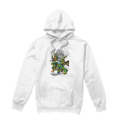 Teenage Mutant Ninja Turtles Mens Shredder And Turtles Comic Hoodie - S, White