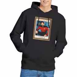 Star Trek Mens Employee of the Month Hoodie - S, Black