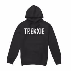 Star Trek Mens Trekkie Hoodie - XXL, Black