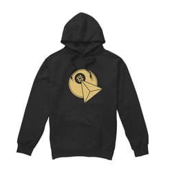 Star Trek Mens Vulcan Logo Hoodie - XXL, Black