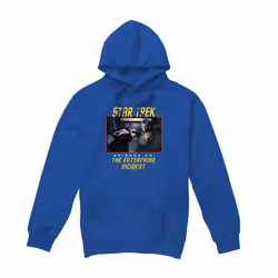 Star Trek Mens The Enterprise Incident Hoodie - XXL, Royal Blue