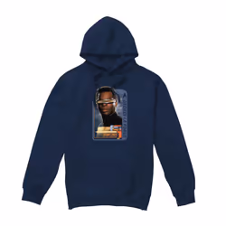 Star Trek Mens Geordi La Forge Hoodie - XXL, Navy