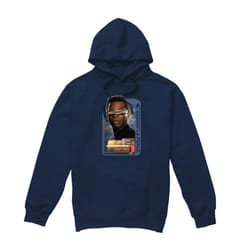 Star Trek Mens Geordi La Forge Hoodie - XXL, Navy