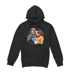 Star Trek Mens Dogs Hoodie - M, Black