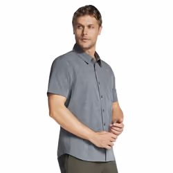 Skechers Mens Go Walk Air Short-Sleeved Shirt - M, Black/Charcoal