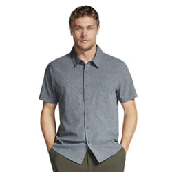 Skechers Mens Go Walk Air Short-Sleeved Shirt - XXL, Black/Charcoal