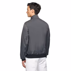 Geox Mens Snake 2.0 Bomber Jacket - 46 in, Asphalt