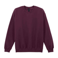 Gildan Mens Midweight Crew Neck Sweatshirt - 4XL, Maroon