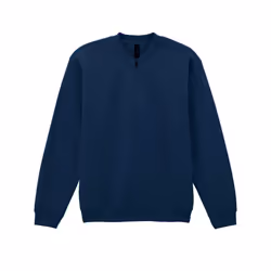 Gildan Unisex Adult Softstyle Midweight Quarter Zip Sweatshirt - M, Navy